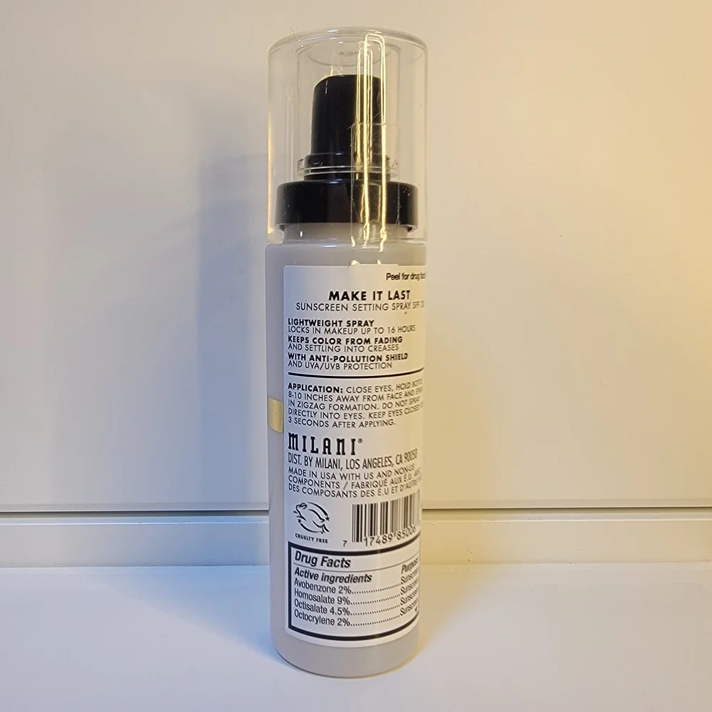 Milani Make It Last Setting Spray with Black and White Design